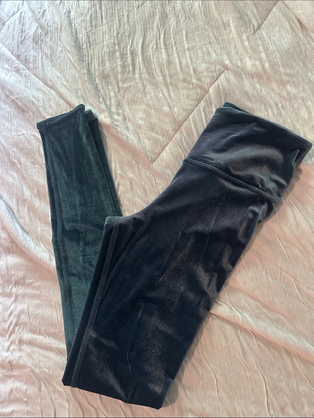 ALO Yoga Women’s Blue Velvet High-Waist Leggings Small - Picture 6 of 6